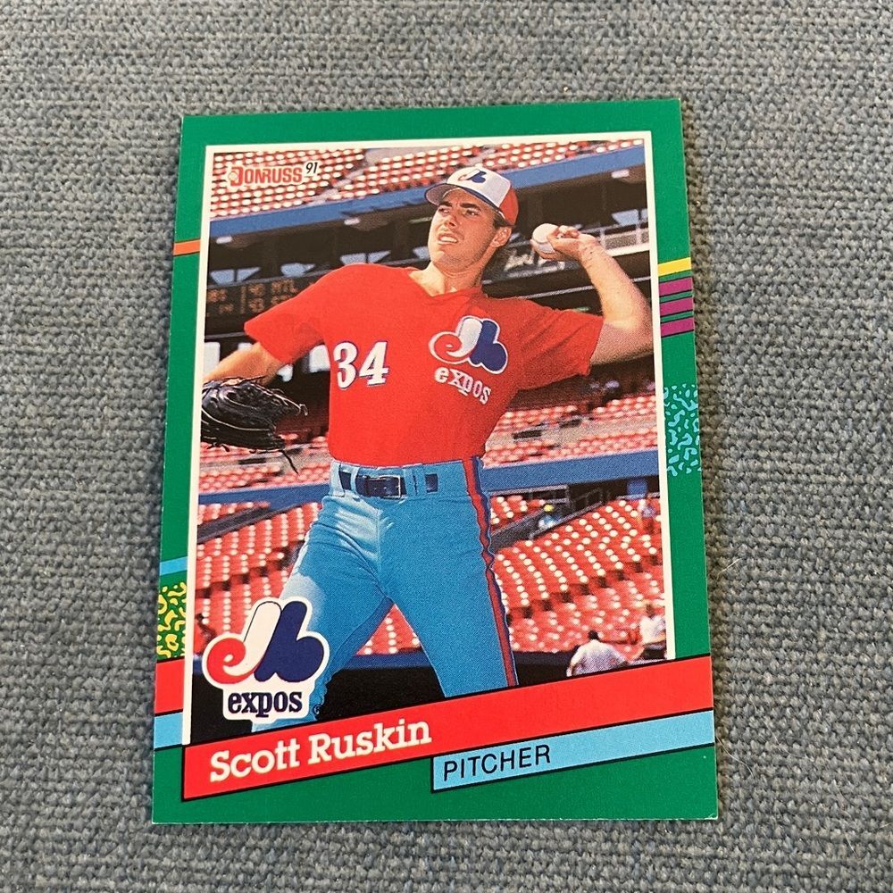 1991 Donruss Montreal Expos Baseball Card Trading Card
